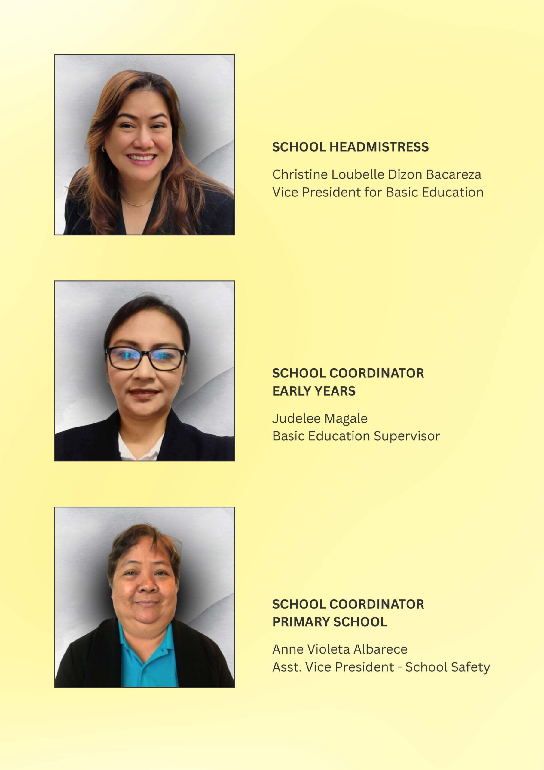 CIE School Leadership Team
